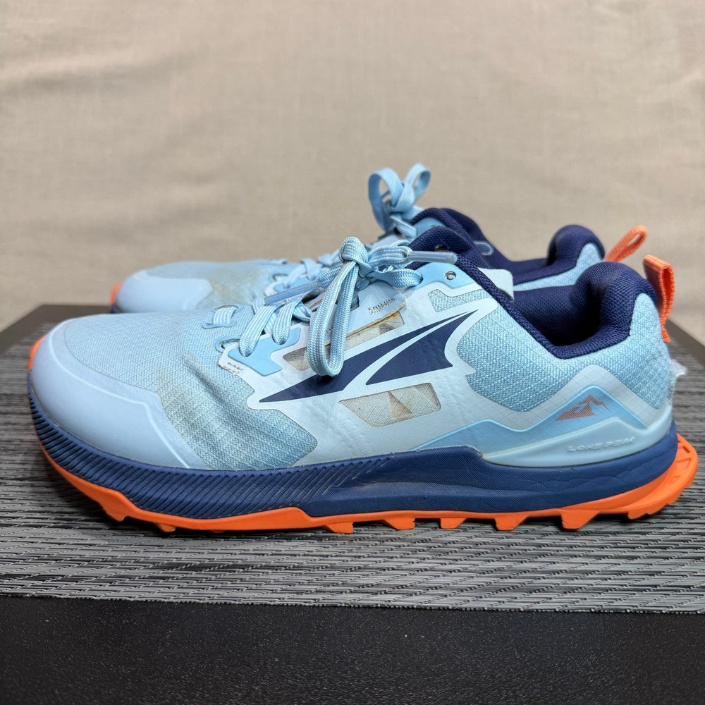 Altra Lone Peak 7 Trail Running Shoes - Womens 7.5 - Blue Trail AL0A7R7G480